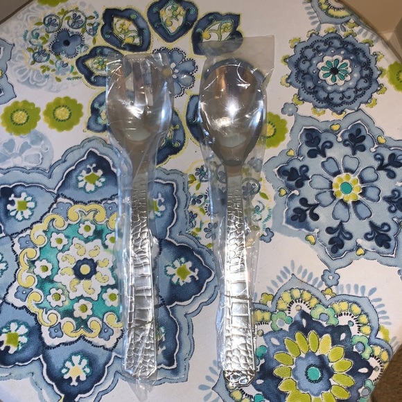 Ralph Lauren Dining Ralph Lauren Crocodile Pattern Stainless Set Of Ralph Lauren Dining Ralph Lauren Crocodile Pattern Stainless Set Of